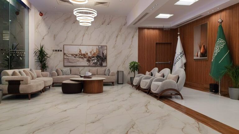 صالة انتظار مريحة في عيادة بريفيا دنت بحي المروج بالرياض
