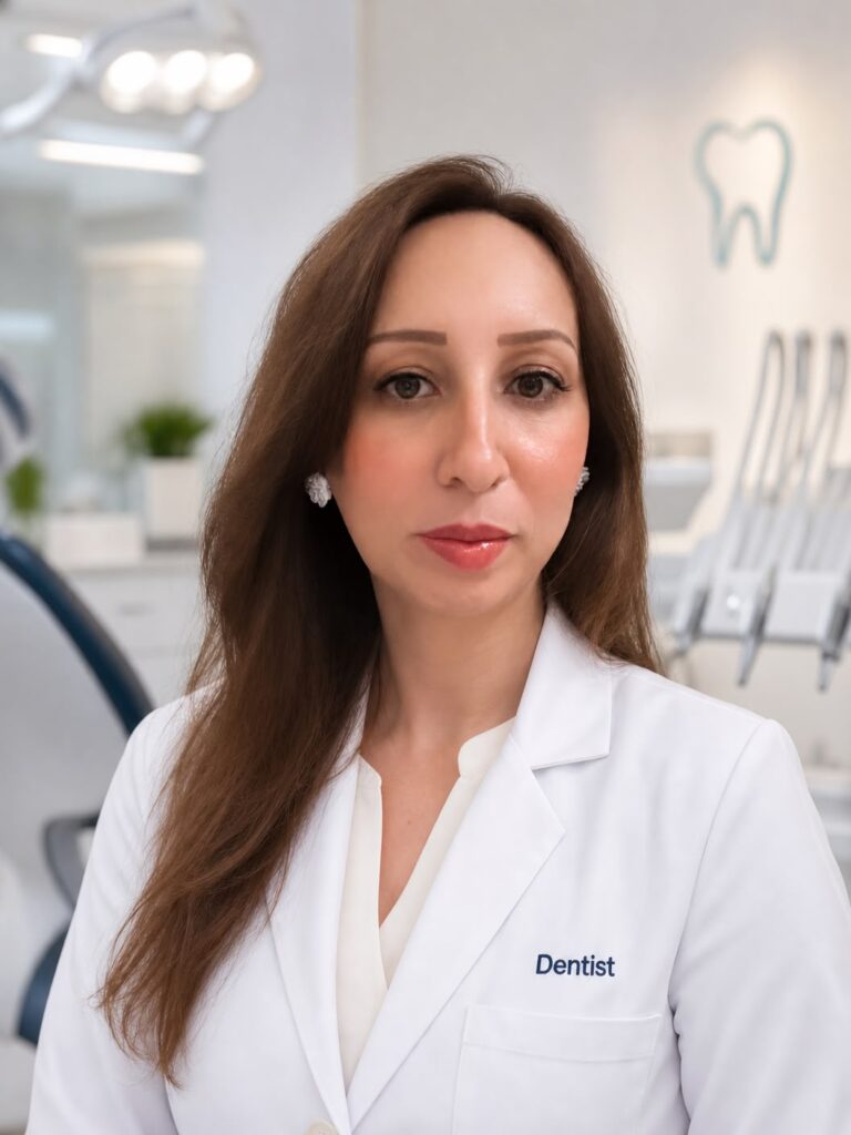 الدكتورة آمنة اللومي طبيبة أسنان عامة في بريفيا دنت